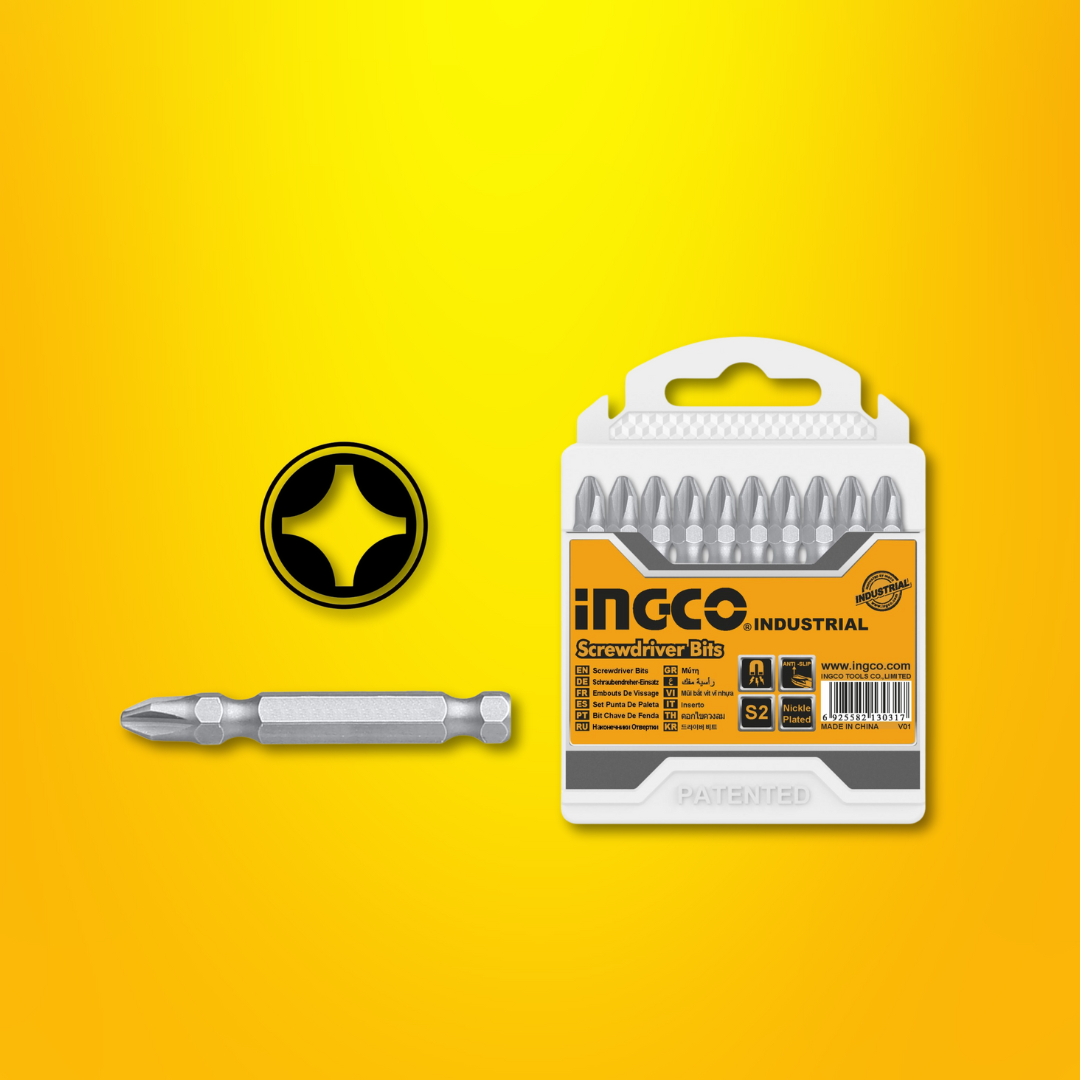 Ingco 10 Pieces Screwdriver Bits set - SDB11PH223