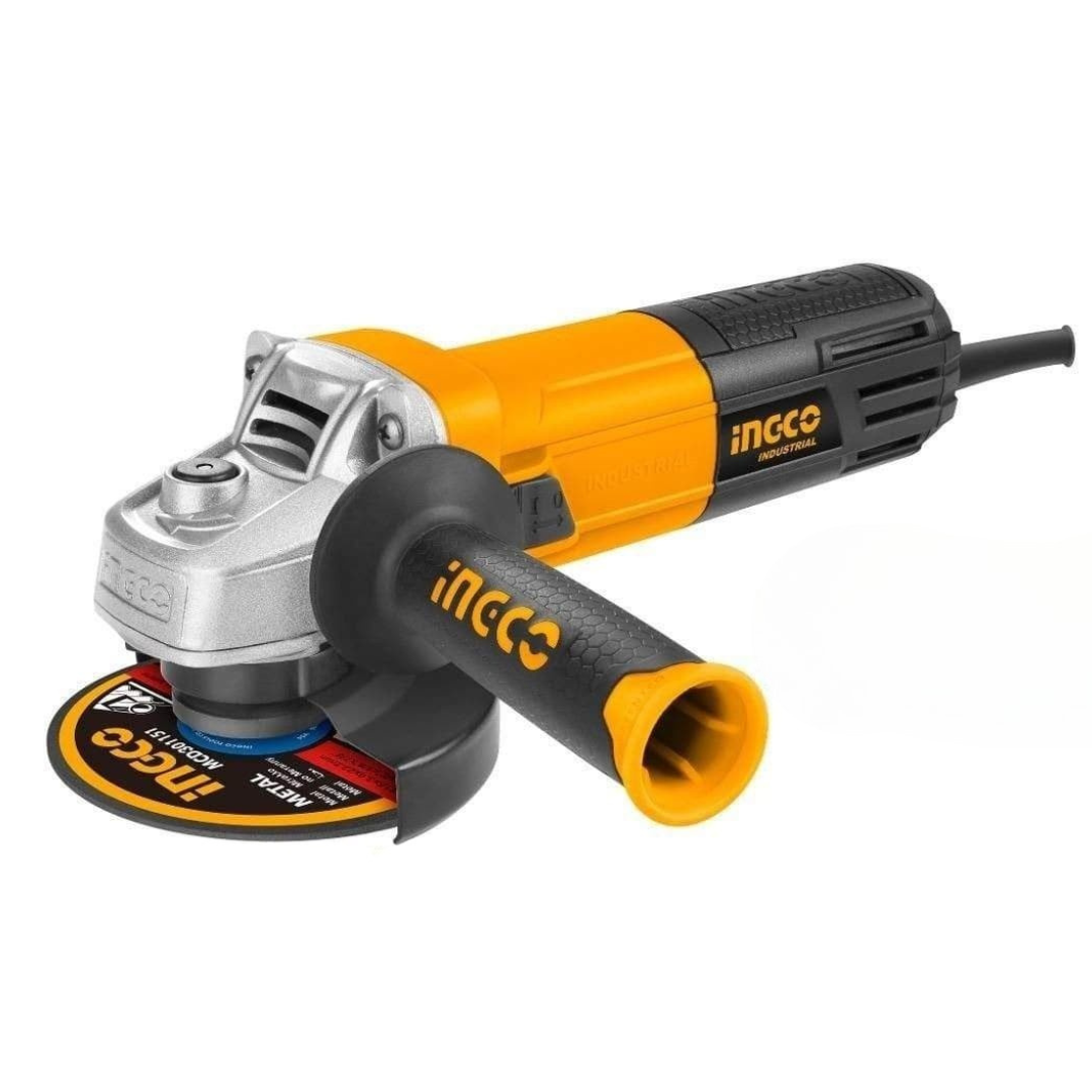 Ingco 4.5"/115mm Angle Grinder 950W with 10 Pieces Cutting Disc - AG8508-1