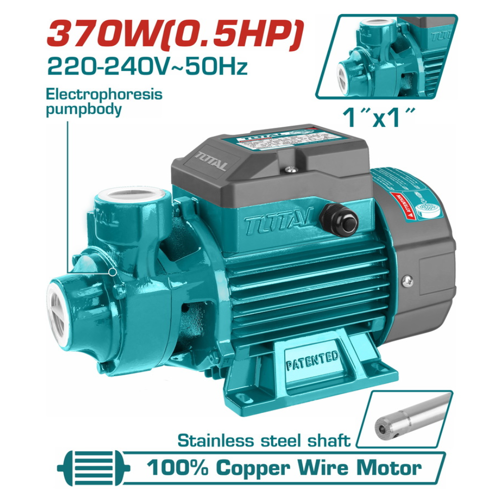 Total Peripheral Water Pump 370W (0.5HP) - TWP13706