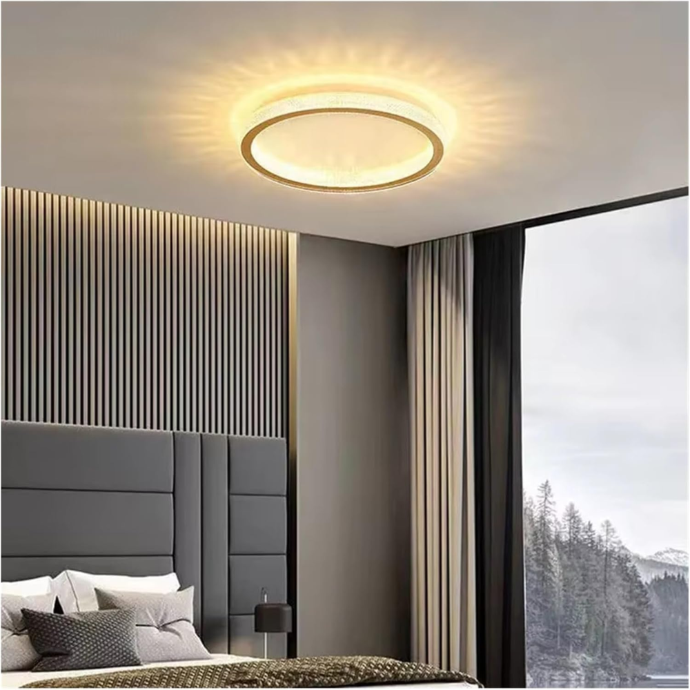 Modern Round Golden Lampshade Ceiling Light - ESC-SJXD-A-Y420