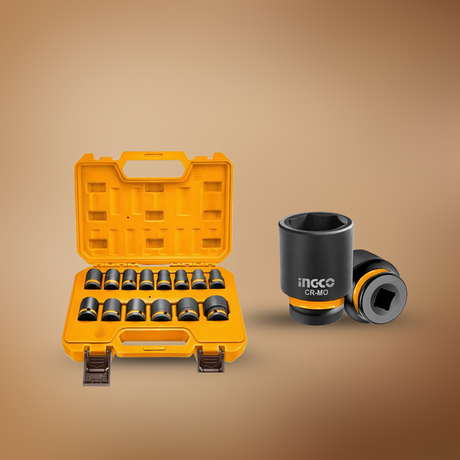 Ingco 14 Pieces 1/2" Impact Socket Set - HKISSD12141