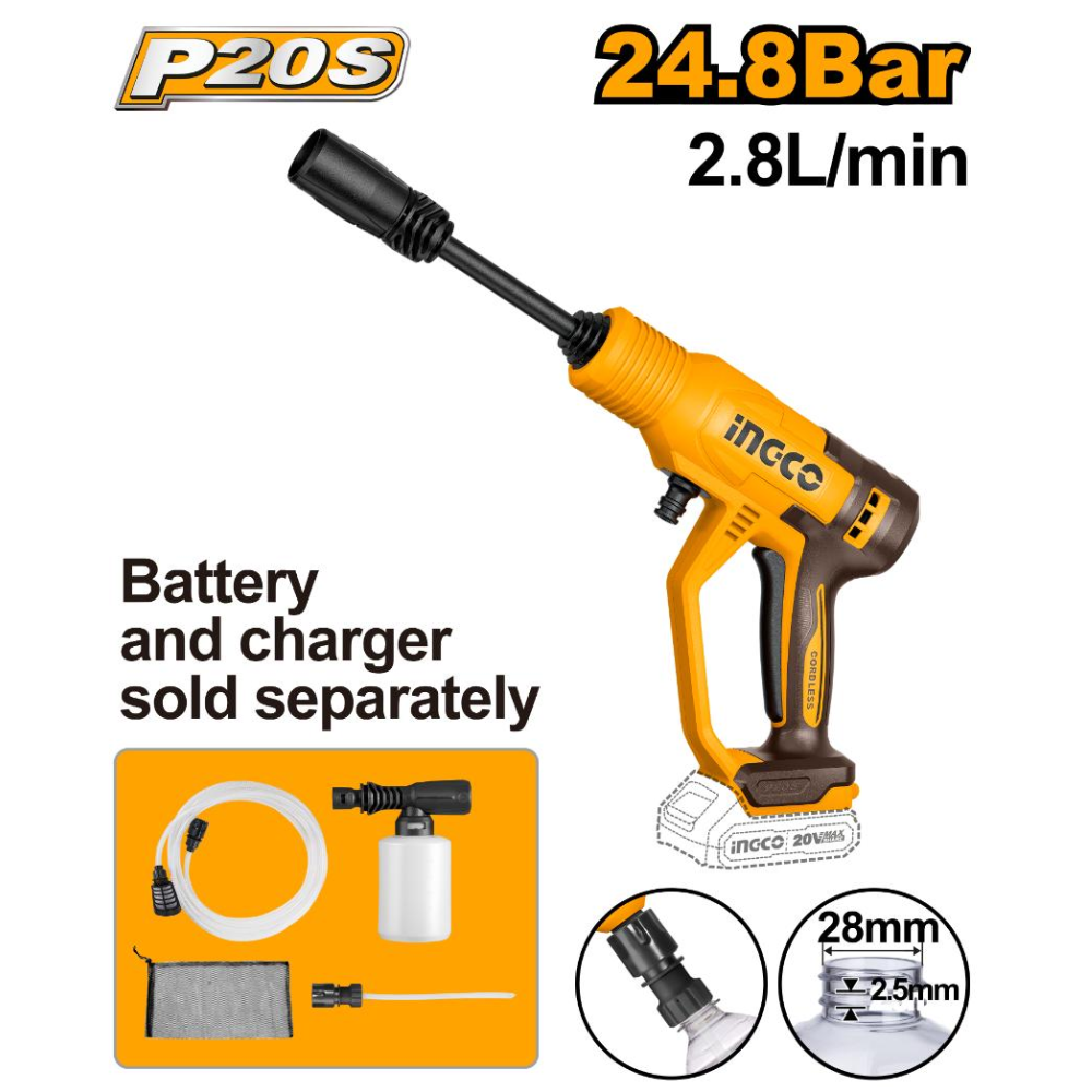 Ingco Cordless Pressure Washer - CPWLI2036