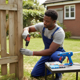 Fastening & Bonding Pack - Wadfow 240 Pieces 6x70mm Chipboard Screws, 45W Glue Gun & 120 Pieces Heat Shrink Tubing Assortment