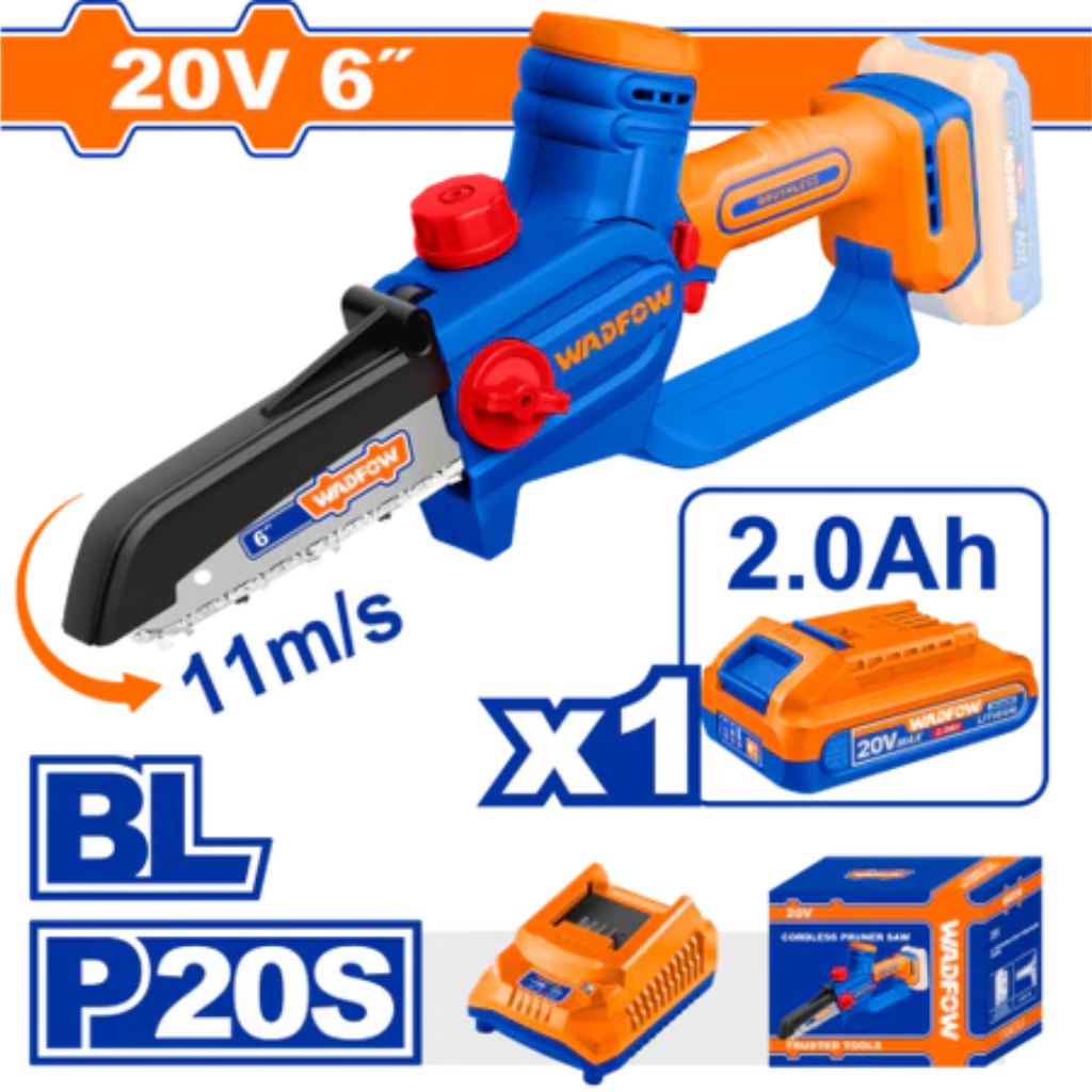 Wadfow Cordless Pruner Saw 20V Brushless Motor - WCLP562