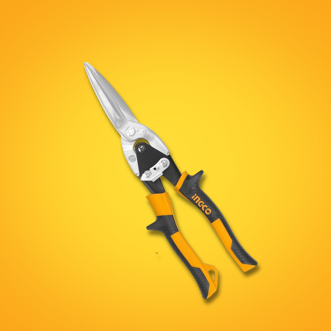 Ingco 12" Straight Aviation Snip with Soft Grip Handle – HTSN0112S