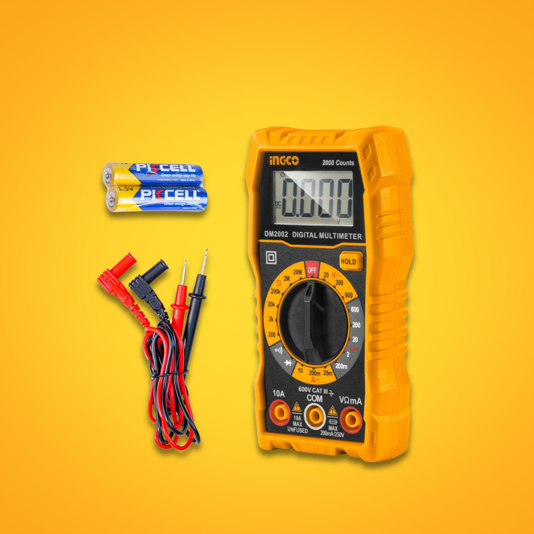 Ingco Digital Electric Multimeter 600 Volts - DM2002