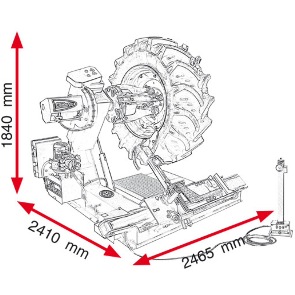 Cormach Heavy-Duty Truck Tyre Changer For 56" - CM SUPER 56N
