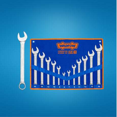 Wadfow 12-Piece Combination Spanner Set  6-22mm  -  WSP1M12