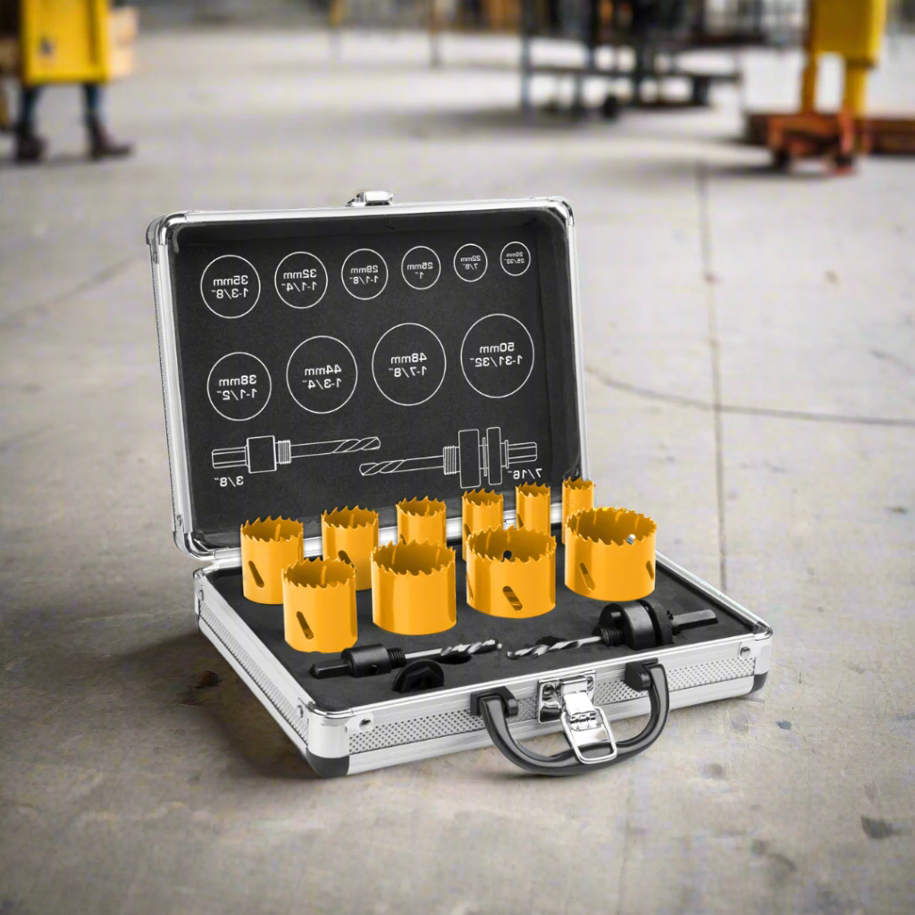 Ingco 12 Pieces Bi-Metal Hole Saw Set - AKH0121
