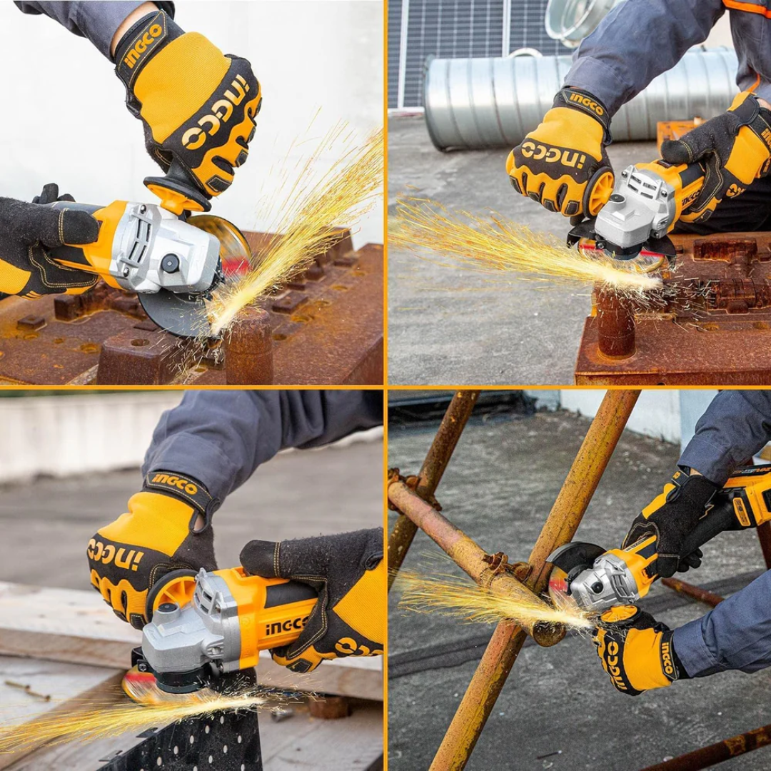 Ingco 5" Angle Grinder 900W with Variable Speed Control – AG900285