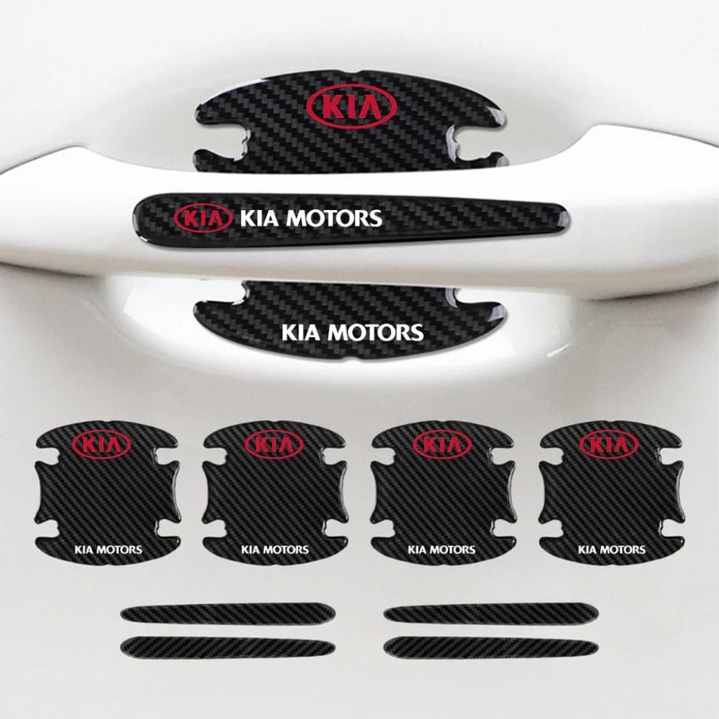 3D Carbon Fiber Car Model Logo Anti Scratch Door Handle Stickers | BF Auto SupplyMaster