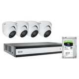ABUS Complete Set With Hybrid Video Recorder And Four Analogue Mini-Dome