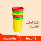 Decakila 6 Pieces Plastic Cup Set - KMTT128P