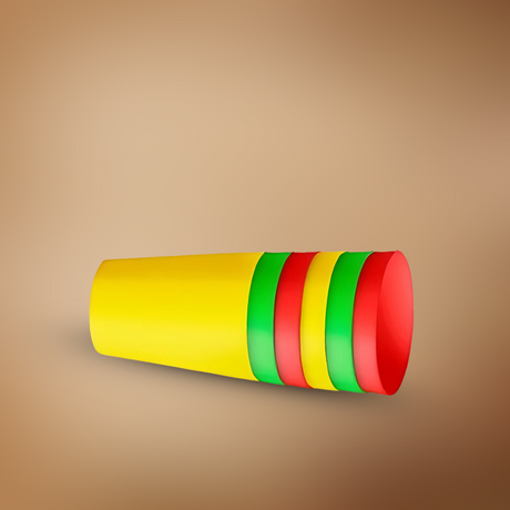 Decakila 6 Pieces Plastic Cup Set - KMTT128P