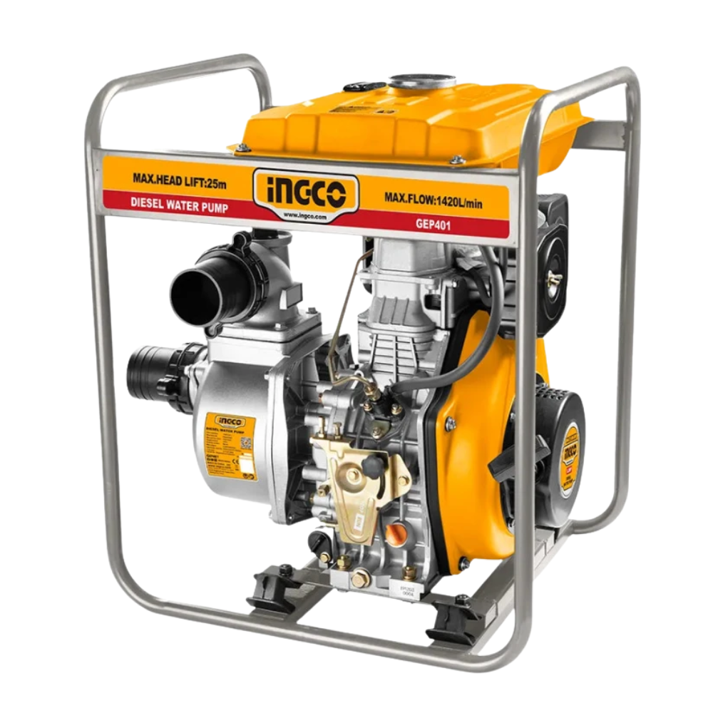 Ingco 4" Diesel Water Pump 9.0HP - GEP406