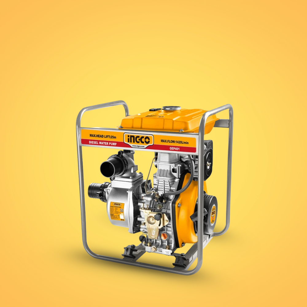 Ingco 4" Diesel Water Pump 9.0HP - GEP406