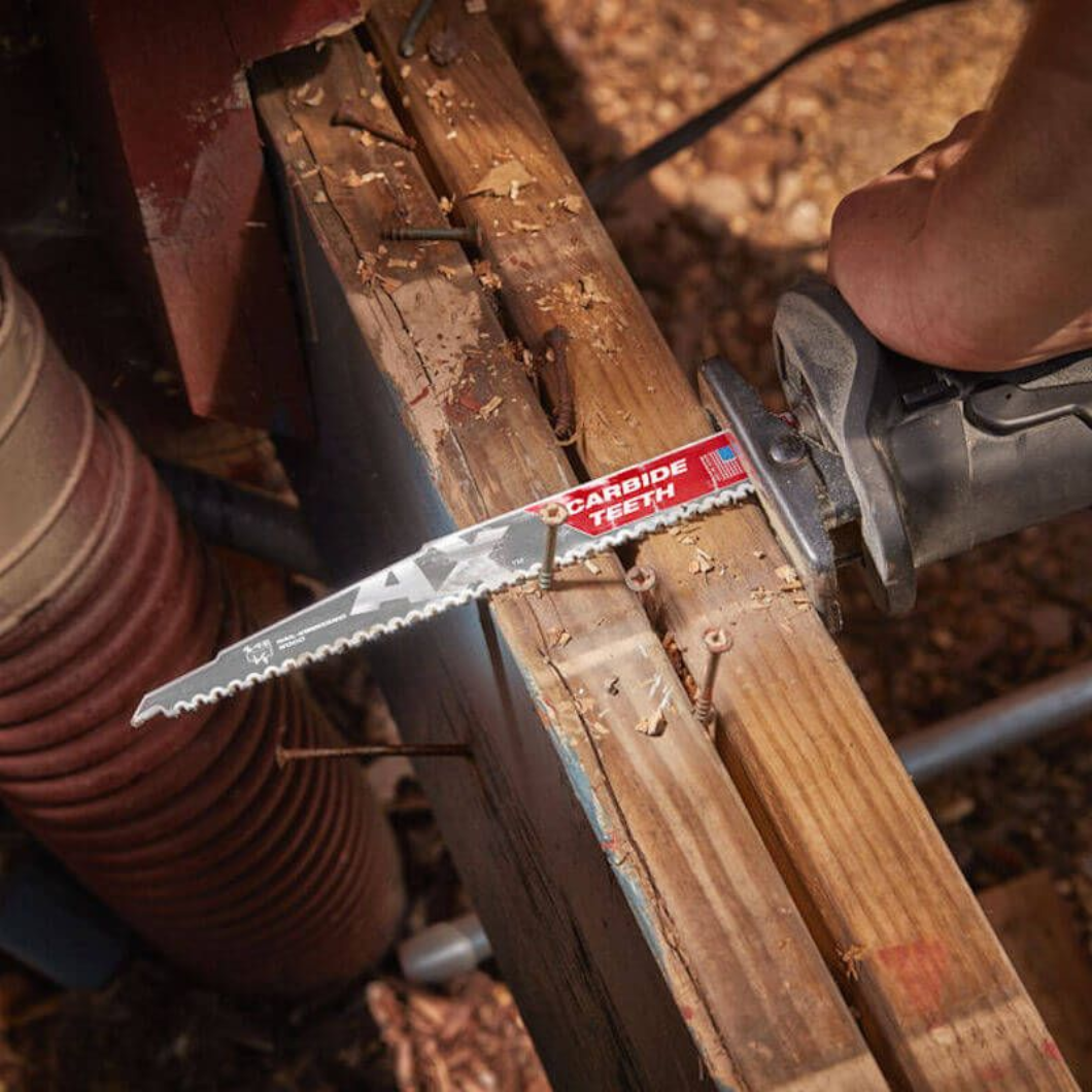 Milwaukee 300mm x 5tpi AX Carbide Sawzall Blades - 48005527