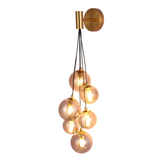 Bronze 39307-B 6xG9 Smoke Glass Wall Light