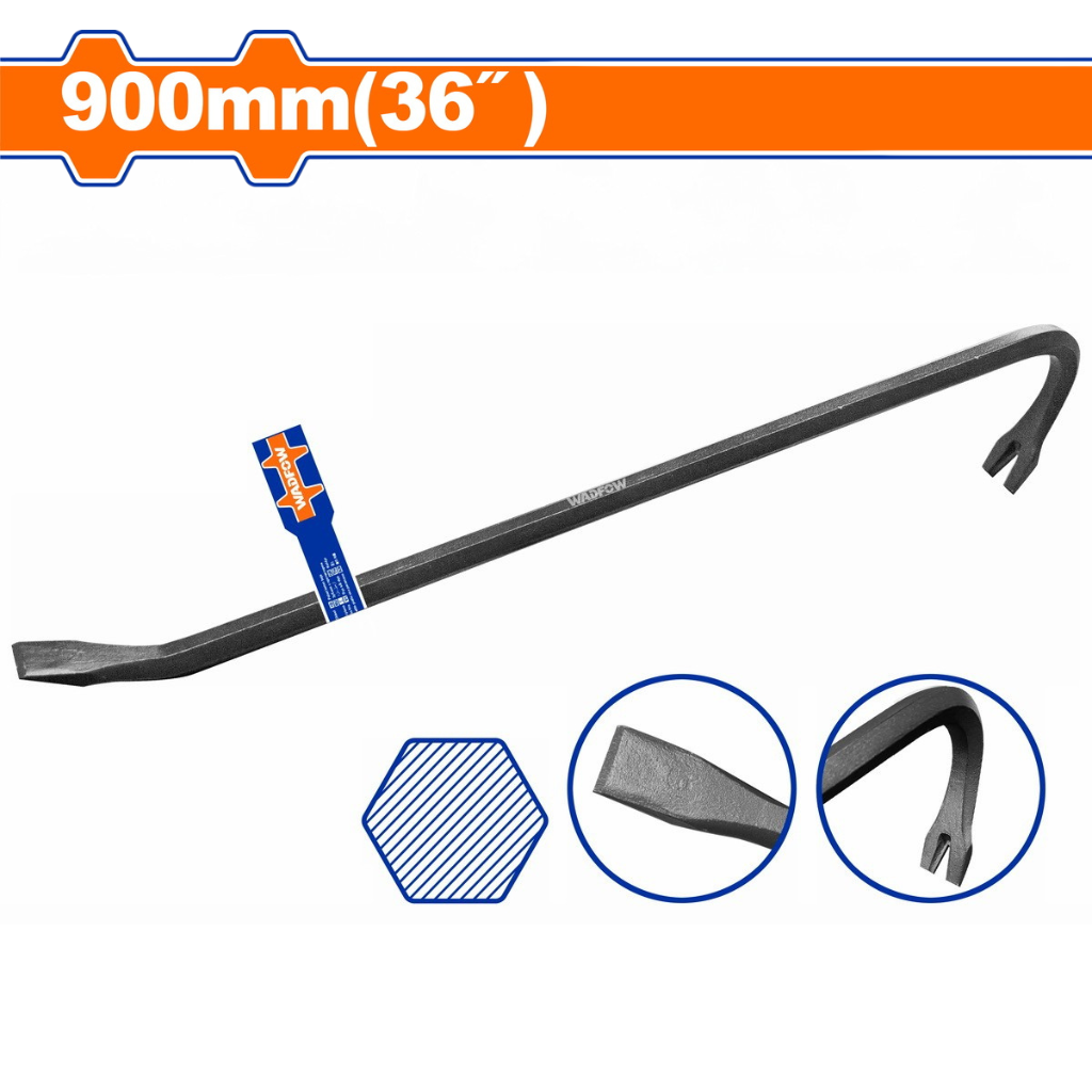 Wadfow 36″ Wrecking Bar / Crowbar - WQB1390
