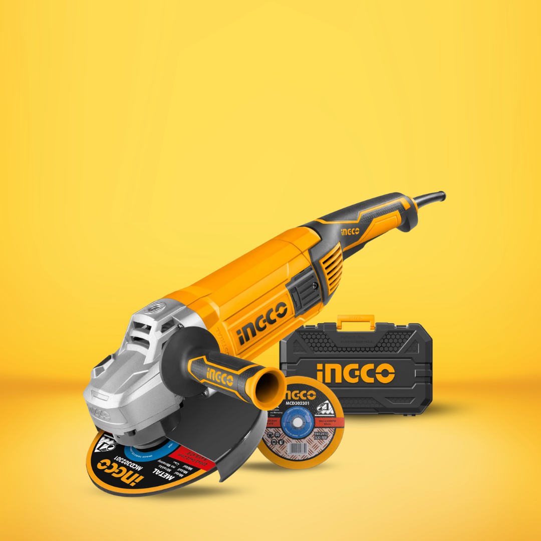 Ingco 9"/230mm Angle Grinder 2400W - AG24008-1