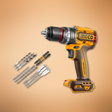 Ingco Lithium-Ion Compact Brushless Cordless Drill 20V - CIDLI209681