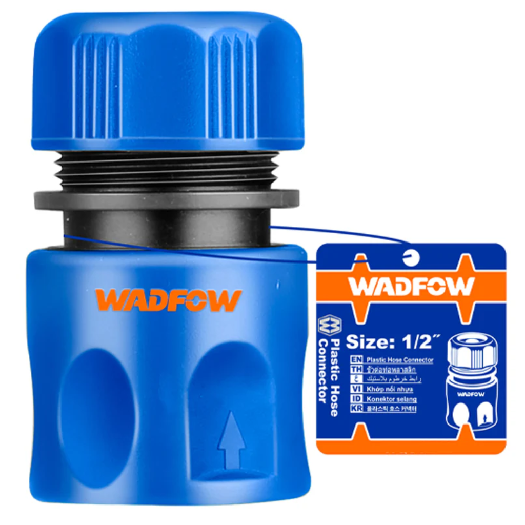 Wadfow 1/2" Plastic Hose Quick Connector With Water-Stop Function - WQC2E12