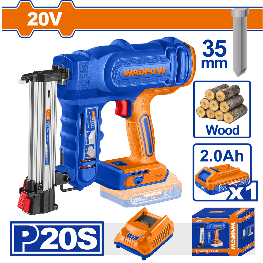 Wadfow 20V Cordless Brad Nailer - WBJ2308