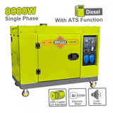 Dyllu 15.0HP Diesel Gasoline Generator - DTDG2A100-1