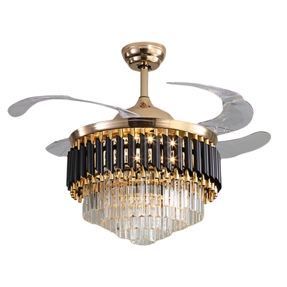 Fancy Art Chandelier Fan Ceiling Light - ESC-513B+B