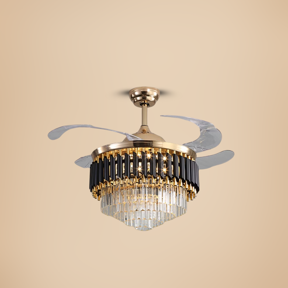 Fancy Art Chandelier Fan Ceiling Light - ESC-513B+B