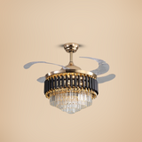 Fancy Art Chandelier Fan Ceiling Light - ESC-513B+B