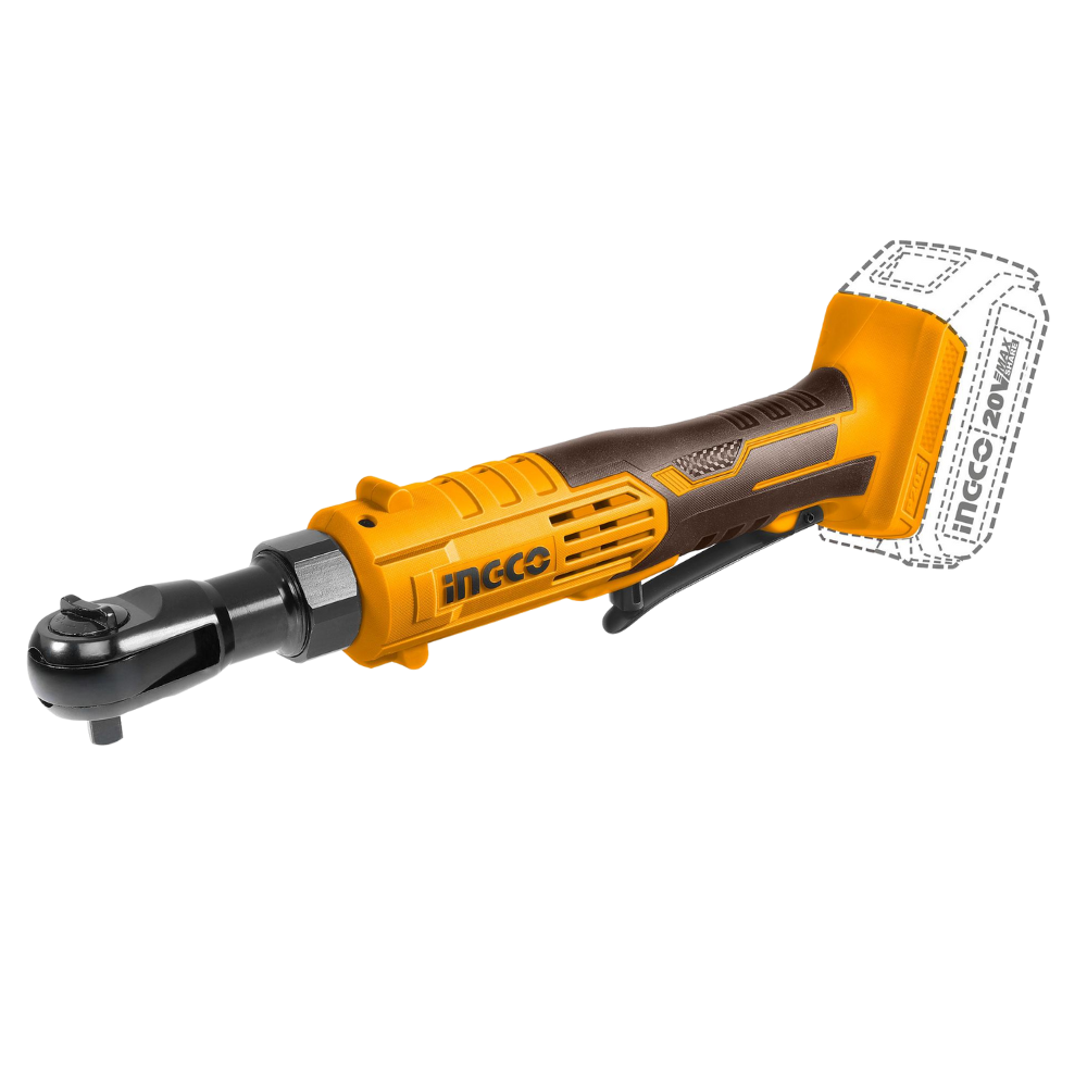 Ingco Cordless Drive Ratchet With 3 Pieces Socket Set - CDRLI2060151