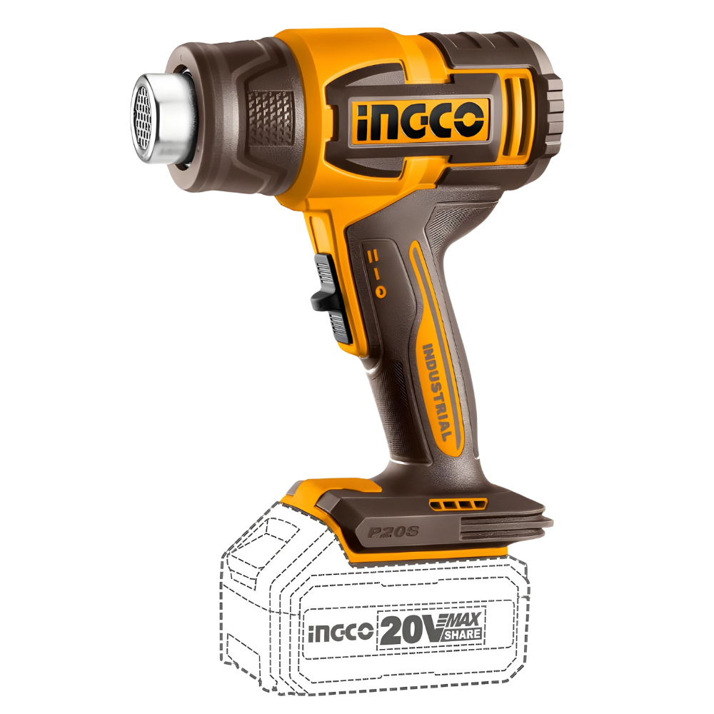 Ingco 20V Lithium-Ion Cordless Heat Gun - HGLI2006