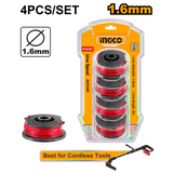 Ingco 4 Pieces Line Spool 1.6mm - ALS1602