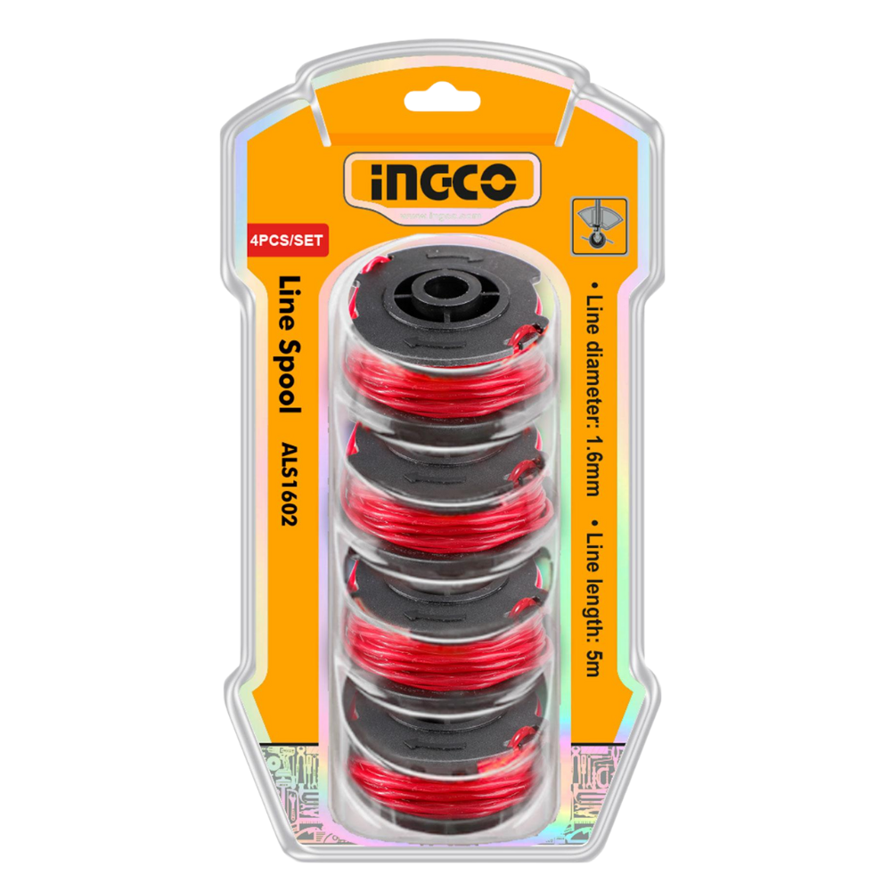 Ingco 4 Pieces Line Spool 1.6mm - ALS1602