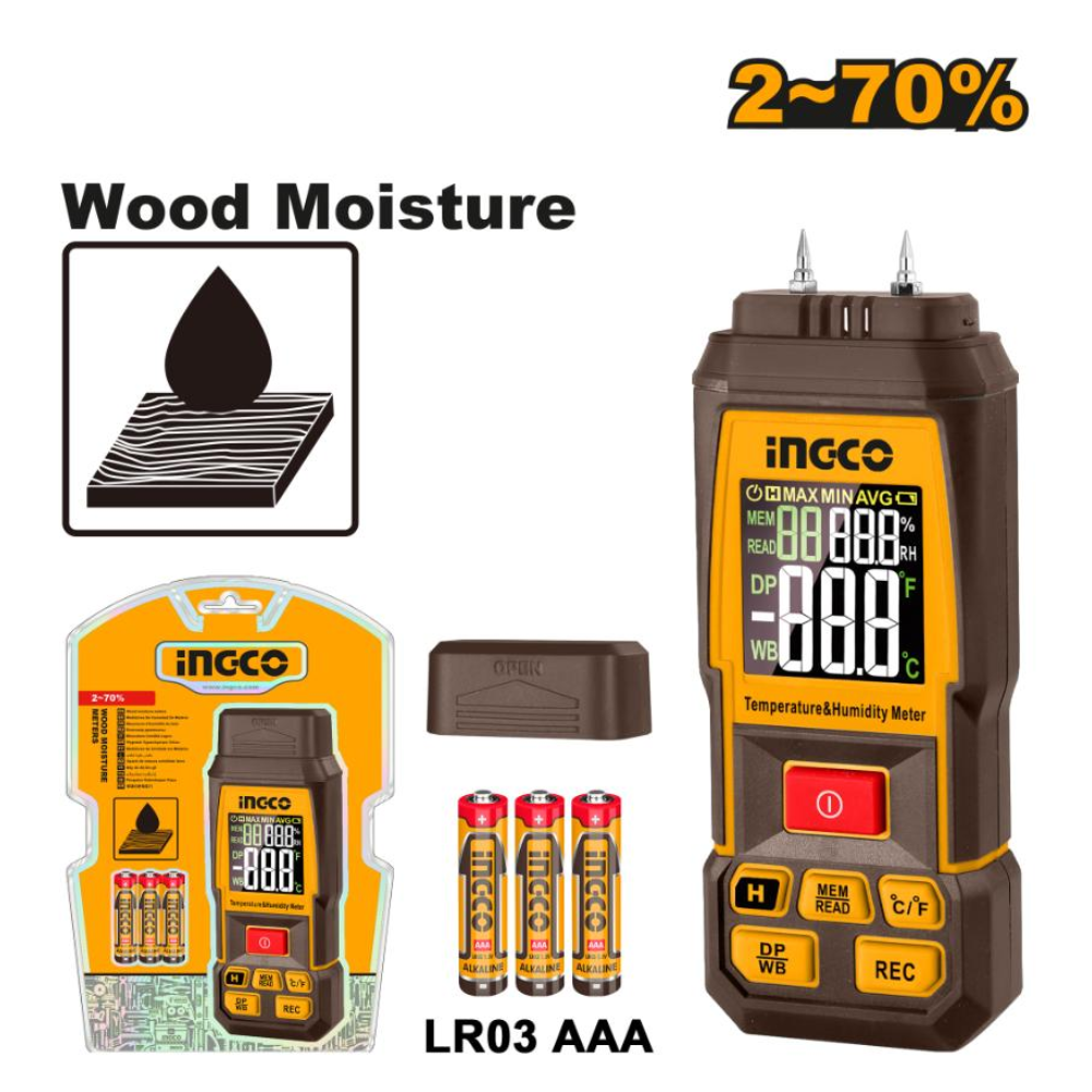 Ingco Wood Moisture Meter - HETWM031