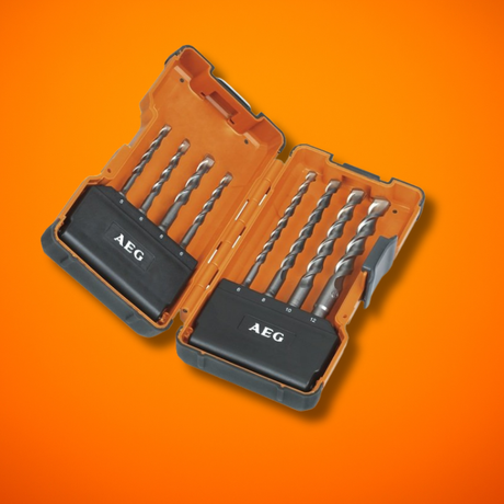 AEG 8 Pieces SDS Drill Bit Set (5-12mm) - 4932352236