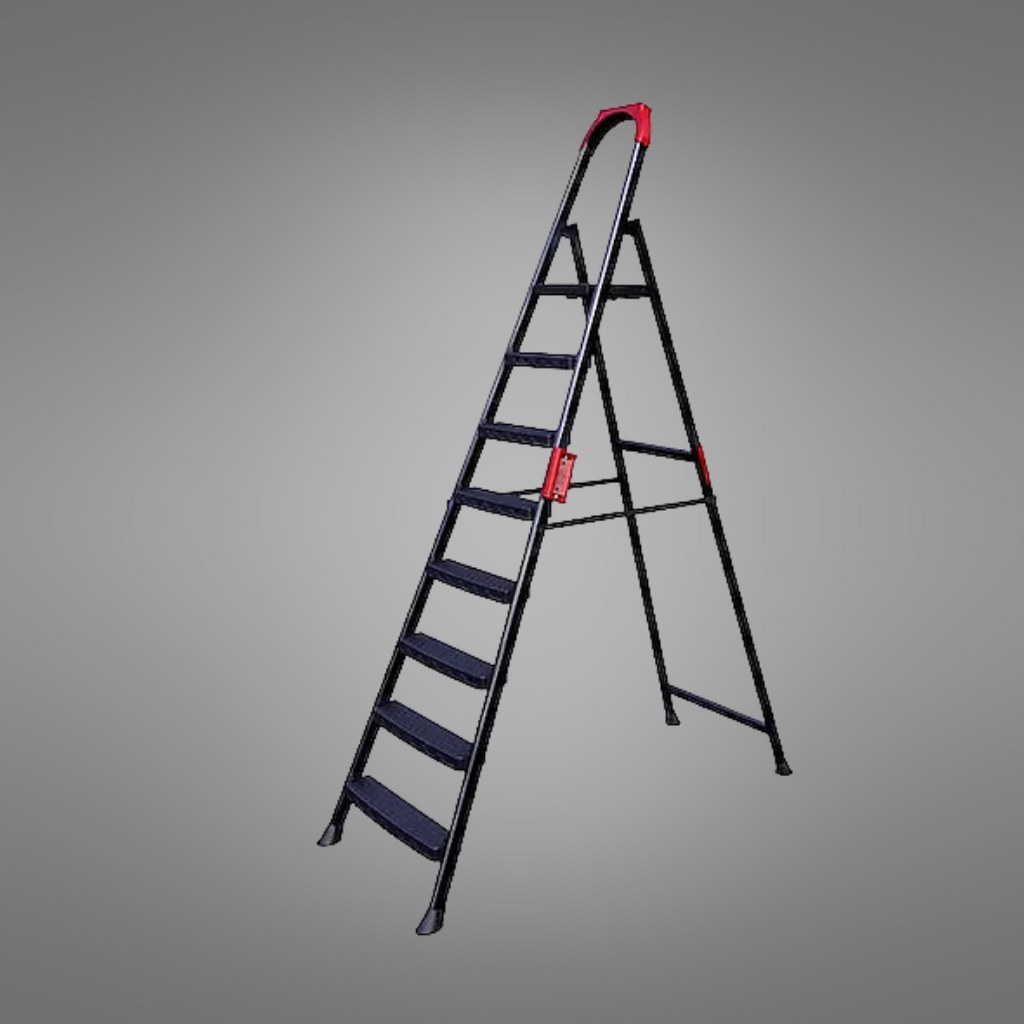 Anka 7+1 Steps Ladder Steel Mary Brand  Black - ANKA-7-1