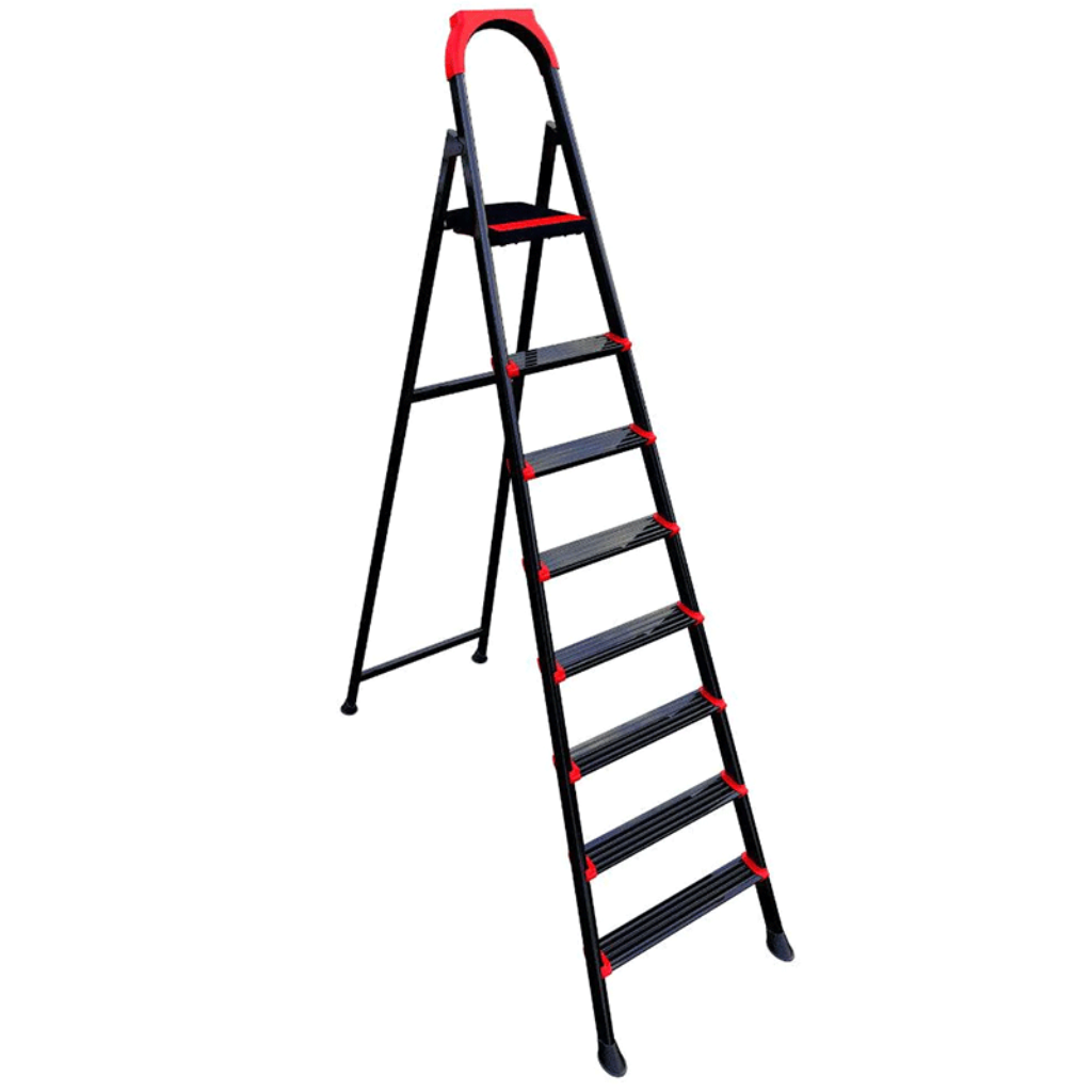 Anka 7+1 Steps Ladder Steel Mary Brand  Black - ANKA-7-1
