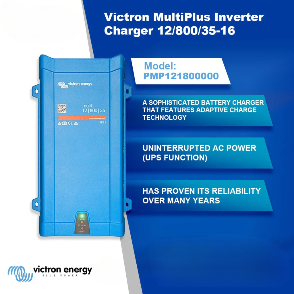 Victron MultiPlus Inverter Charger 12/800/35-16 - PMP121800000