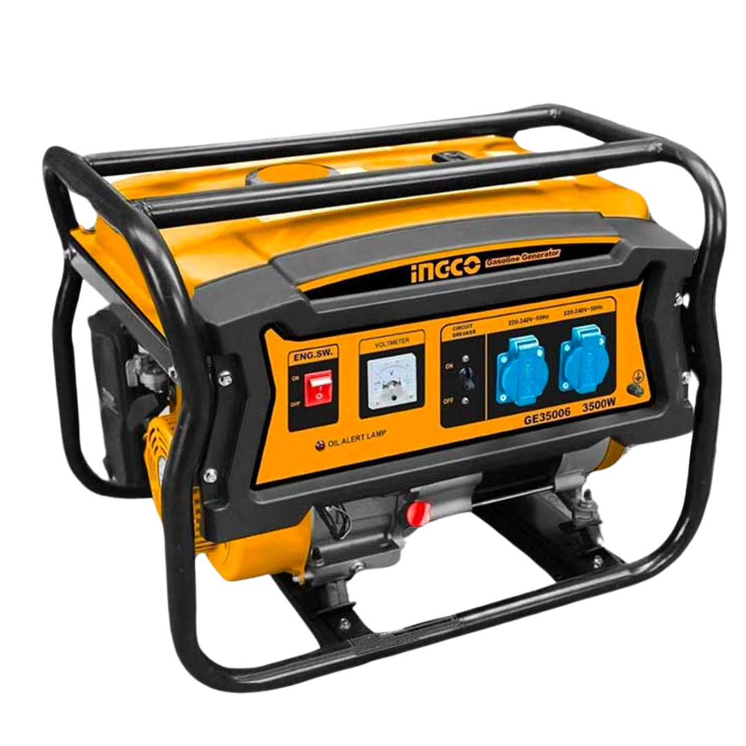 Ingco 3.5KW Gasoline Generator with 15L Fuel Tank – GE35006