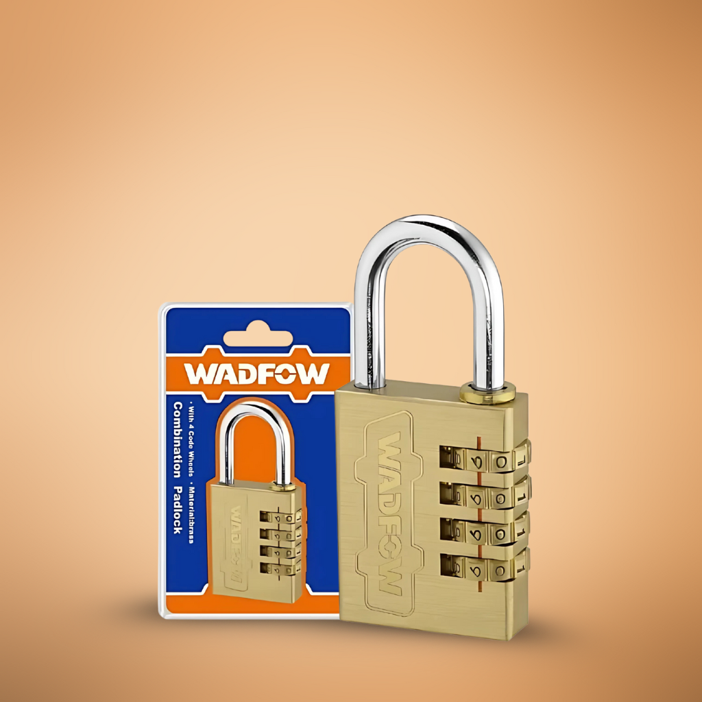Wadfow 4x40mm 4 Digit Brass Combination Padlock - WPD3444
