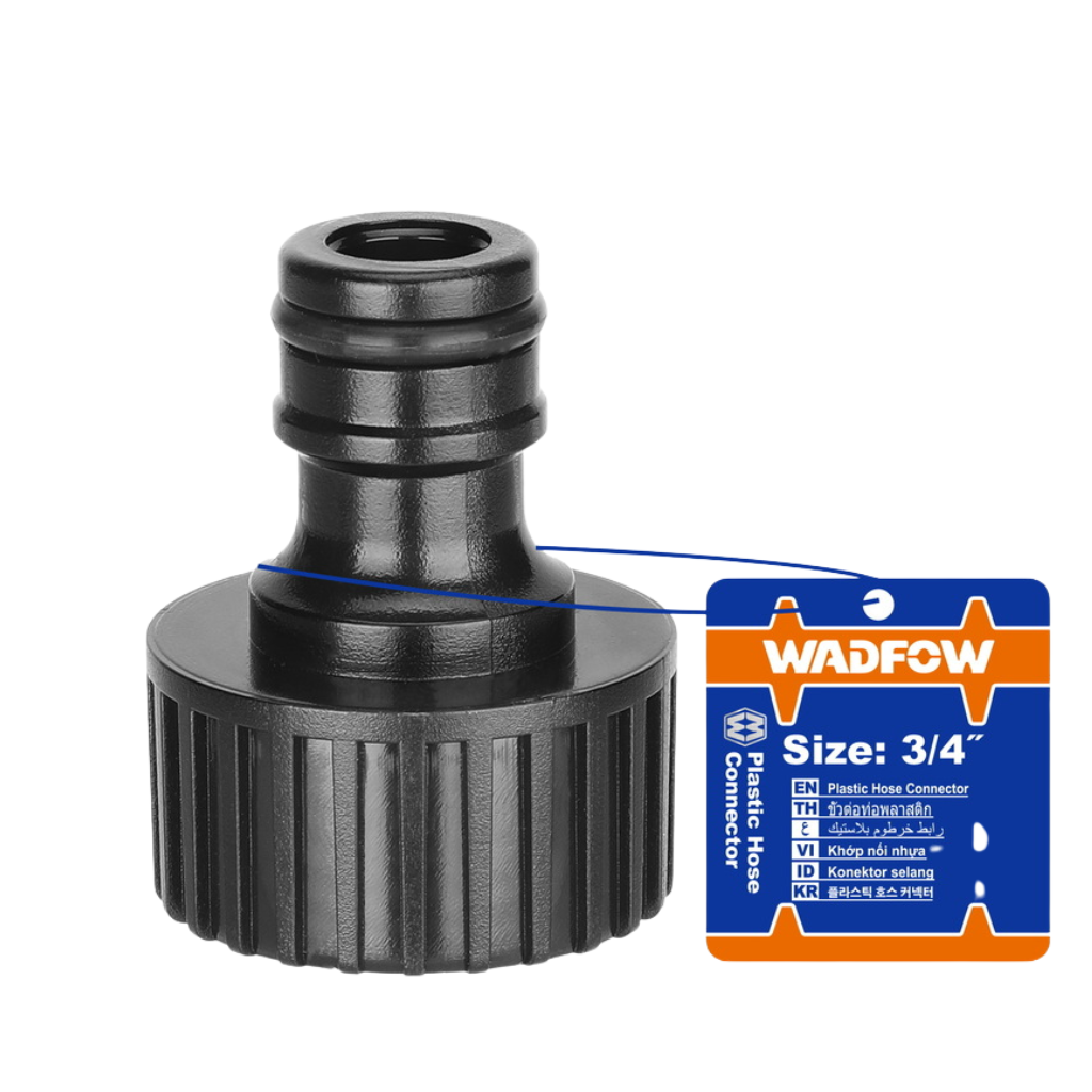 Wadfow 3/4" Plastic Hose Connector - WQC8E34