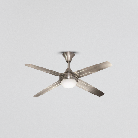 Modern Trigger Glow Electroplated Ceiling Fan with Decorative Underlight - ESC-KC-422S