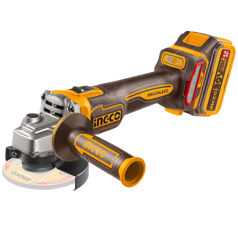 Ingco 20V Brushless Motor Cordless Angle Grinder - CAGLI2211532