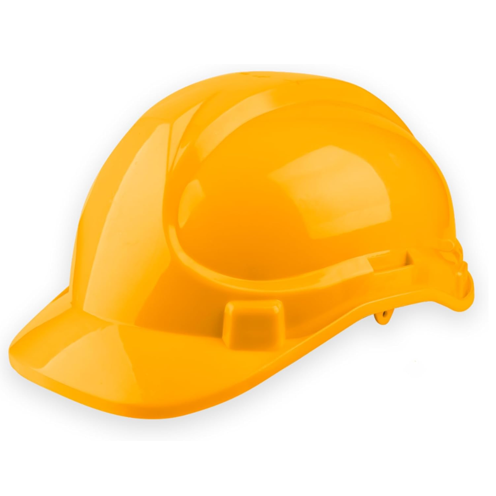 Ingco Yellow Safety Helmet With Fixed Chinstrap - HSH801