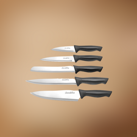 Decakila 5 Pieces Kitchen Knife Set - KMTT110B
