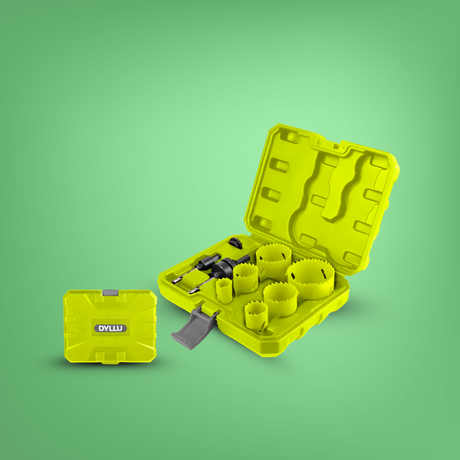 Dyllu 9 Pieces Plumber's Bi-Metal Hole Saw Set - DTKJ3491