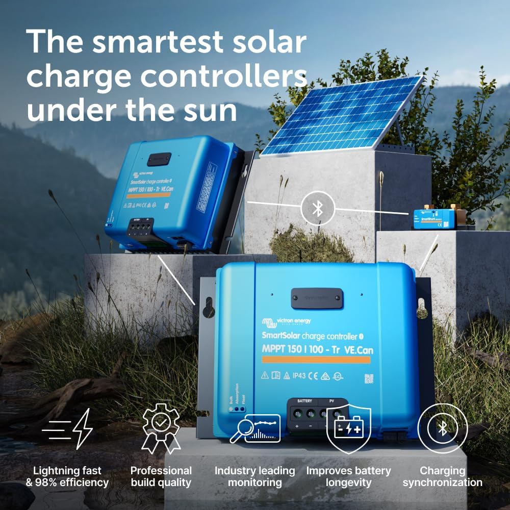 Victron Energy SmartSolar MPPT 150/100 -Tr VE.Can Charge Controller - SCC115110410