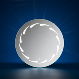 Round Led Touch Screen Bathroom Mirror 50cm x 50cm